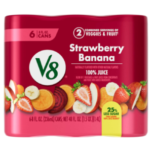 V8 Strawberry Banana 100% Fruit and Vegetable Juice